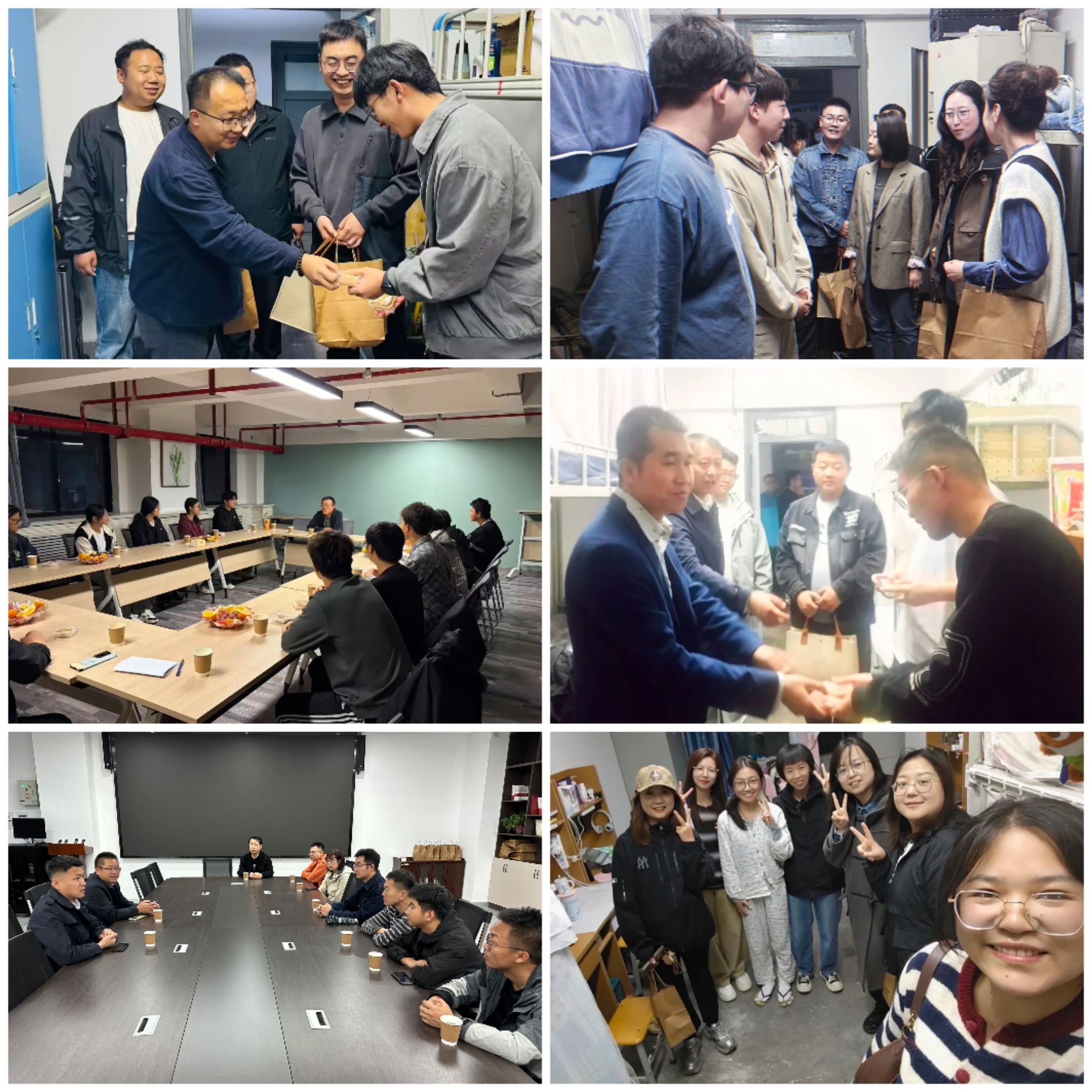 学校国庆中秋慰问留校学生，温情关怀暖人心